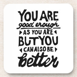 Motivierend Zitat Getränkeuntersetzer