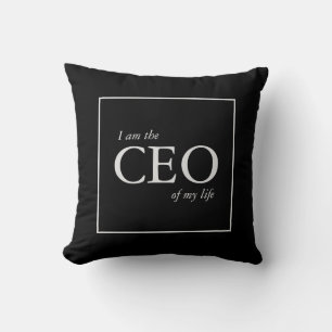 Motivierend Zitat Ich bin CEO meines Lebens Kissen
