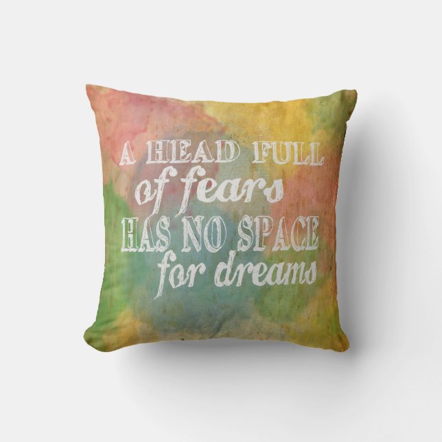 Motivierend Zitat, inspirational Zitat Kissen (Vorderseite)