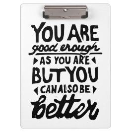 Motivierend Zitat Klemmbrett