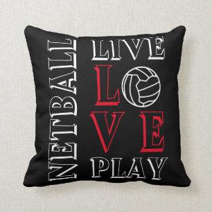 Motivierend Zitat-LiveLiebe-SpielNetball Kissen