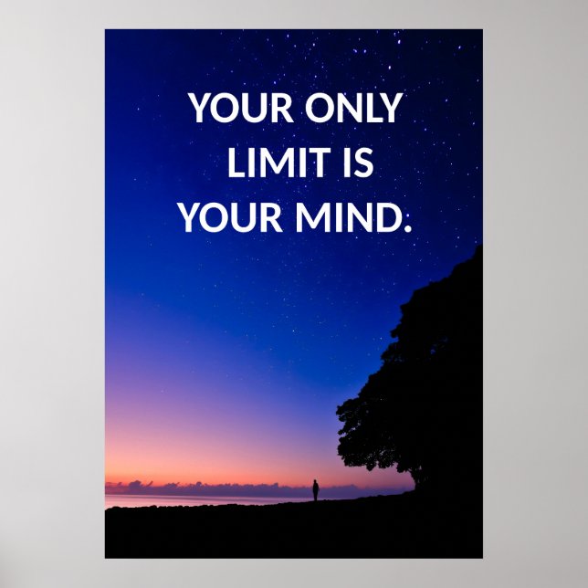 Motivierend Zitat-Poster Poster (Vorne)
