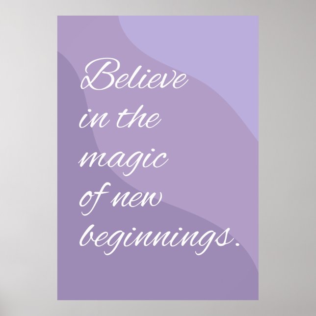 Motivierend Zitat-Poster Poster (Vorne)