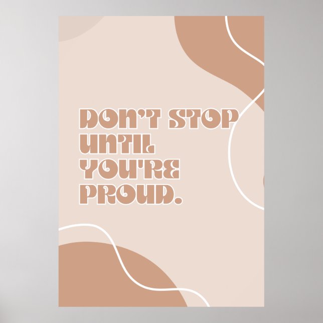 Motivierend Zitat-Poster Poster (Vorne)