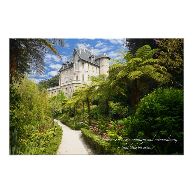 Motivierend Zitat - Sintra Portugal Poster (Vorderseite)