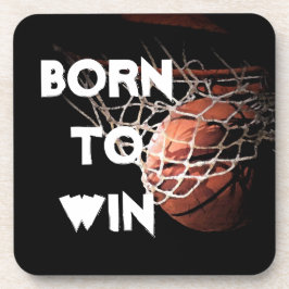 Motivierend Zitat Sprichwort Basketball Geboren zu Getränkeuntersetzer