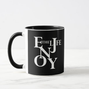 Motivierend Zitat über das Leben Tasse