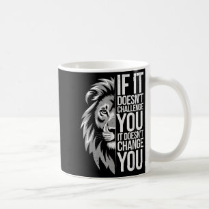 Motivierend Zitat von Lion Mindset für GYM-Workout Kaffeetasse