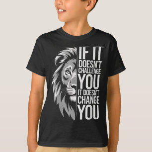 Motivierend Zitat von Lion Mindset für GYM-Workout T-Shirt