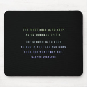 Motivierend Zitat von Marcus Aurelius Wachstumsged Mousepad