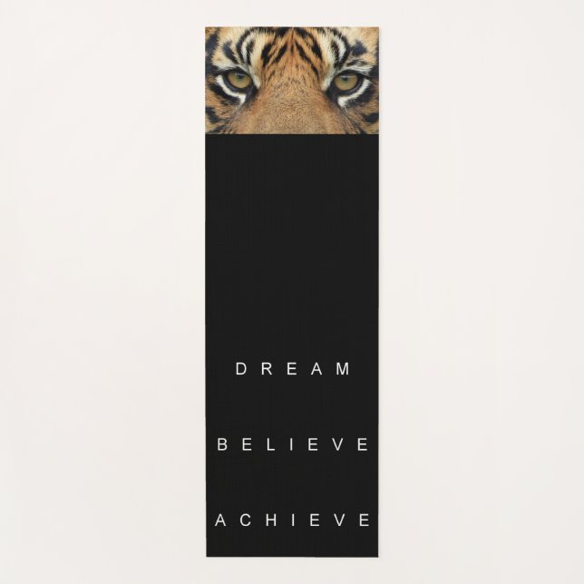 Motivierend Zitat von Tiger Eyes Yogamatte (Vorderseite)