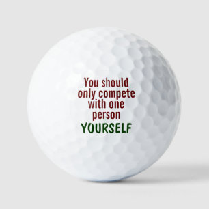 Motivierend Zitat zum Wettbewerb Golfball