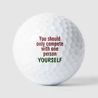 Motivierend Zitat zum Wettbewerb Golfball