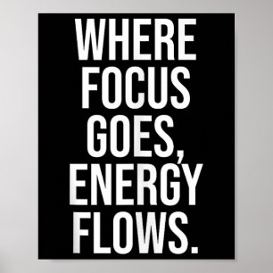 Motivierend Zitat zur Philosophie für den Fokusber Poster