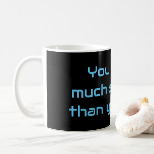 Motivierend Zitat zur psychischen Gesundheit am Mo Kaffeetasse