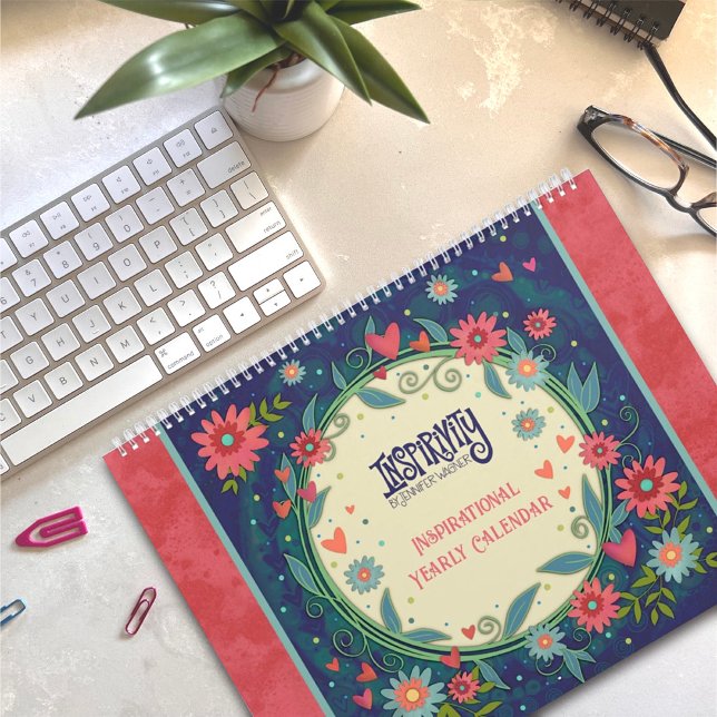 Motivierend Zitate Blumenmuster Inspiration Artwor Kalender (Von Creator hochgeladen)