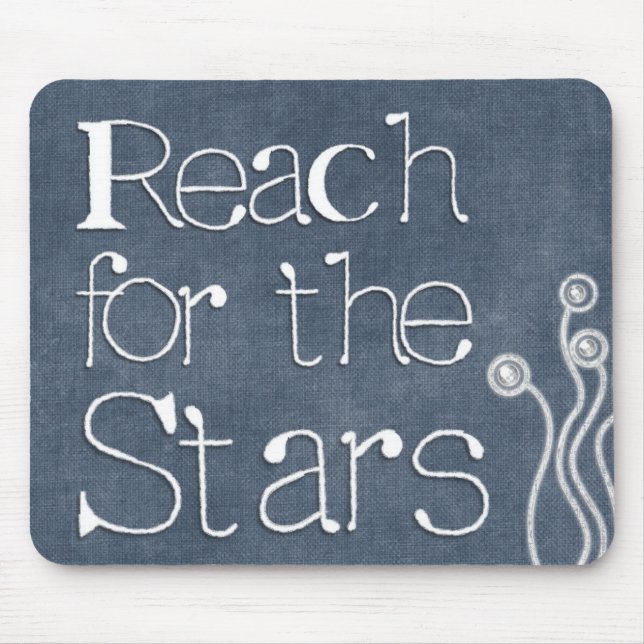 Motivierend Zitate "Erreichbarkeit der Sterne" Mousepad (Vorne)
