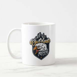 Motivierend Zitate für starken Adler im Freien ble Kaffeetasse