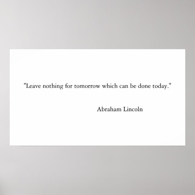 Motivierend Zitate Poster (Vorne)