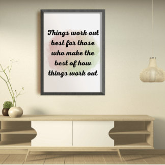 Motivierend Zitate und Redewendungen Poster