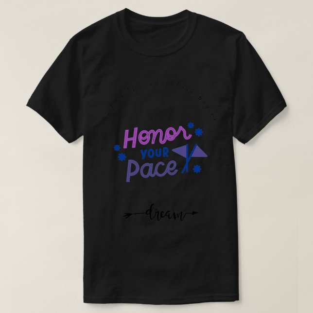 Motivierend Zitate und so beginnt das Abenteuer 1 T-Shirt (Design vorne)