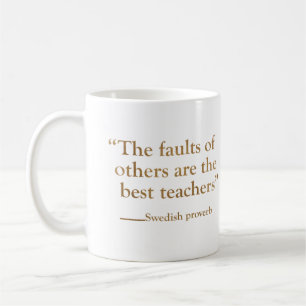 Motivierend Zitate zum lebenspositiven Slogan Kaffeetasse