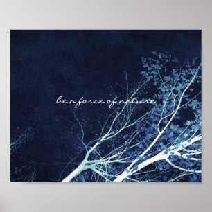 motivierend Zitatposter der Natur Poster