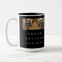 Motivierend Zitatstraum glauben, Tigeraugen zu err