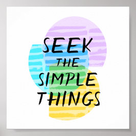 motivierend Zitattypografie abstrakte Kunst Poster