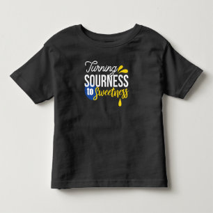 Motivierend Zitronenangebot von sauer bis süß Kleinkind T-shirt