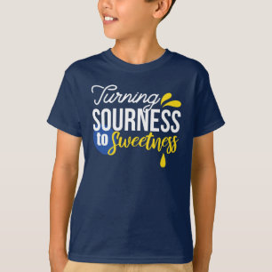 Motivierend Zitronenangebot von sauer bis süß T-Shirt