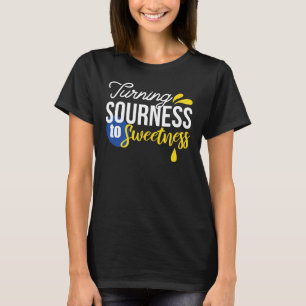 Motivierend Zitronenangebot von sauer bis süß T-Shirt