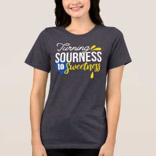 Motivierend Zitronenangebot von sauer bis süß Tri-Blend Shirt