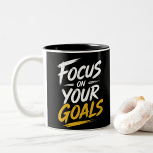 Motivierend zweifarbige tasse
