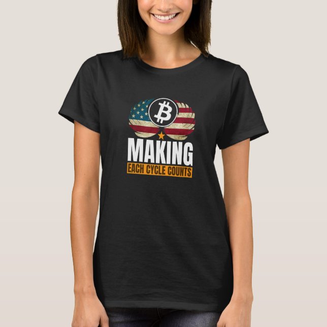 Motivierend Zyklen des Crypto-Sprichworts T-Shirt (Vorderseite)
