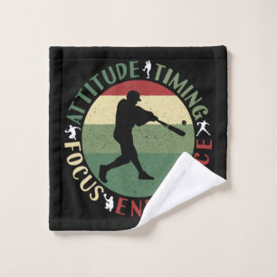 Motivierende Baseball-Mannschaftswerte Waschlappen