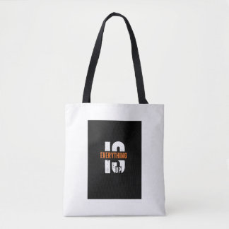 Motivierende Everything Is Up Typografie-Tasche Tasche