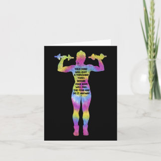 Motivierende Fitness Bodybuilding Gym Gefärbte Kra Karte
