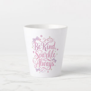 Motivierende Freundlichkeit und Worte Milchtasse