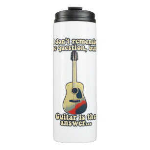 motivierende Gitarrenworte für Gitarrenspieler Thermosbecher