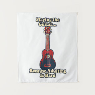 motivierende Gitarrenworte für Gitarristen Wandteppich