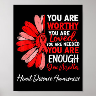 Motivierende Herzgesundheit Herzkrankheit Bewussts Poster
