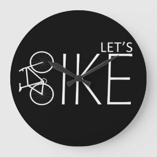 Motivierende Mountainbike-Sprüche Große Wanduhr