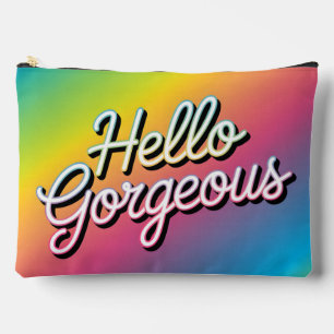 Motivierende Pop-Art: "Hallo Schönheit" Zubehörtasche