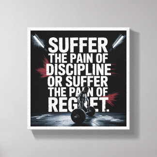 Motivierende Turnhallenwandkunst - Leide an dem Sc Leinwanddruck