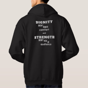 Motivierende Typografie Mentalität Hoodie
