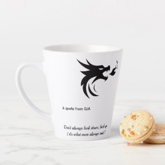 Motivierende weiße Keramiktasse von GJA Design Milchtasse