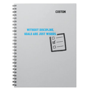 Motivierende Worte - Disziplin, Notizblock