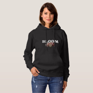 Motivierender Blumen-Hoodie Hoodie