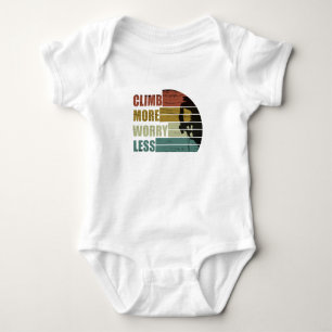 Motivierender Kletterspruch Baby Strampler